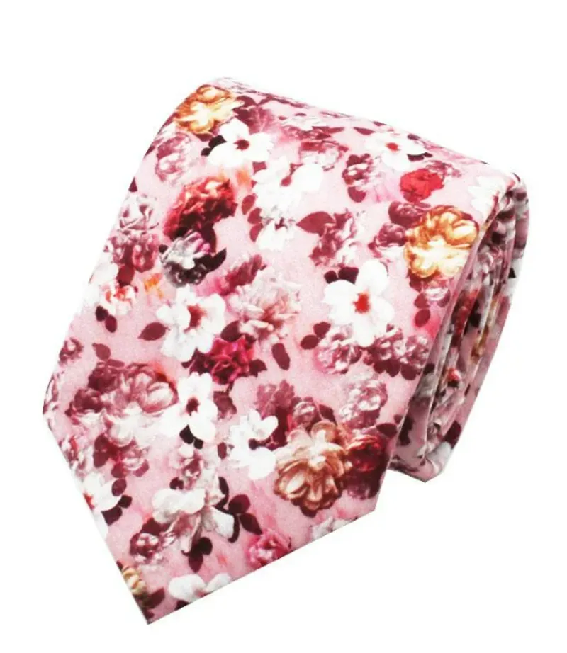 L.A. Smith Liberty Print Tie Encore Pink LIBT65/1/OS 